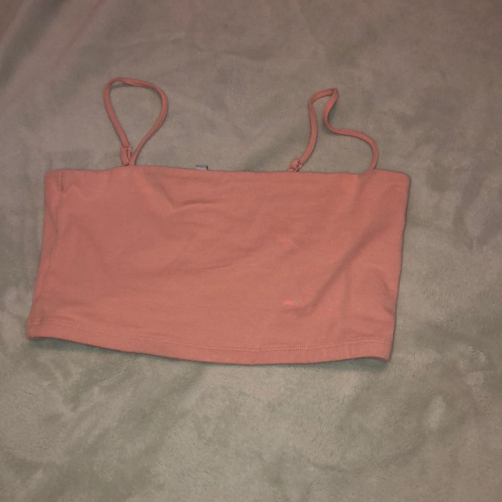 light pink crop top